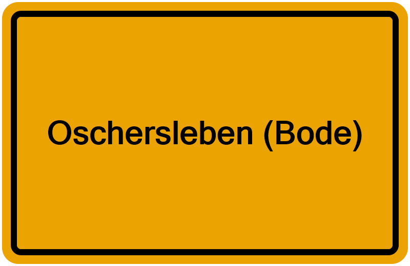 Handelsregisterauszug Oschersleben (Bode)
